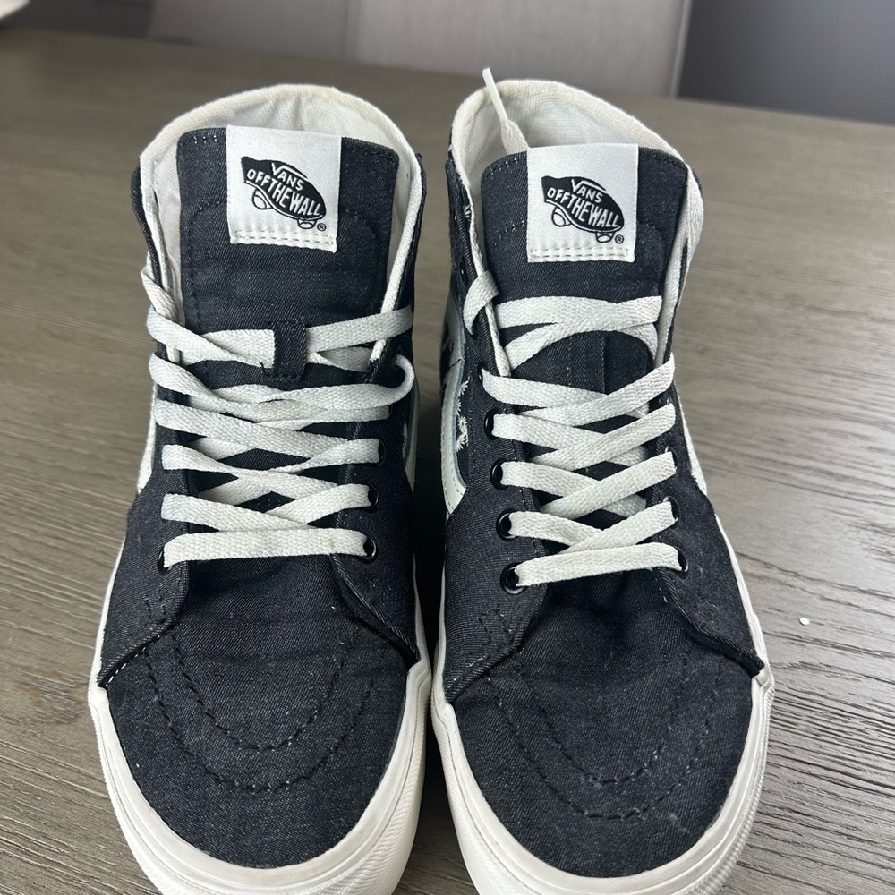 Sk8-Hi Denim Mix Stackform Sneakers - Picture 4 of 8
